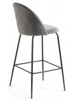 TODAY en gris structure de tabouret de velours noir métal maison design bar design meubles