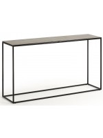 MALMO console 110x30 with porcelain top and steel structure