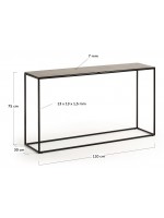 MALMO console 110x30 with porcelain top and steel structure