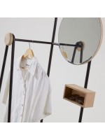 STOCCOLMA consola con espejo y perchero diseño entrada al hogar sala de estar cuarto de baño