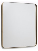 COPENHAGEN 60x60 in gold metal home contract mirror