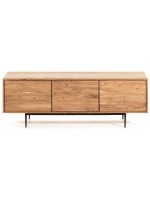 DADO TV cabinet in solid natural acacia wood