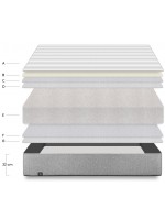 KOY h 23 Memory Foam mattress and Viscoelastic fabric covering