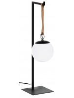 MEIRO table lamp with metal frame and acrylic sphere
