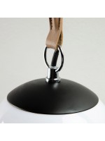 MEIRO Lámpara de mesa con estructura de metal y esfera acrílica