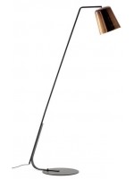 SIXTY floor lamp in black metal and brass