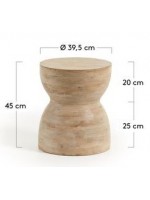 EDEN mesa de centro o taburete de madera maciza