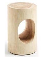 LUCREZIA stool or coffee table in solid wood