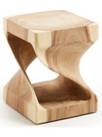 LAMBER Tabouret ou table basse en bois massif