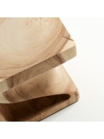 LAMBER taburete o mesa de centro en madera maciza