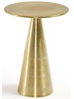 BOLT tavolino h 50 cm in metallo dorato