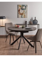 MALMO table basse avec plateau en porcelaine et structure en acier