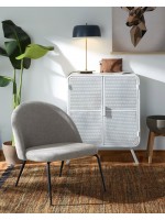 MEGA tissu texture chaise en métal noir design home studios professionnels restaurants