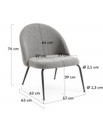 MEGA tela textura silla de metal negro diseño hogar profesional estudios restaurantes