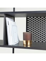 CREA ash finished ash bookcase with gold details home design