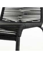 GENIUS color choice in rope and metal design chair for home garden terrace furniture