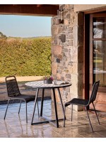 GENIUS scelta colore in corda e metallo sedia di design per arredo casa giardino terrazzo