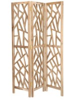 GEKO Tabique plegable de madera de teak