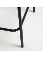 GENIUS stool h 62 or 74 cm choice of color in rope and metal design chair for home garden furniture