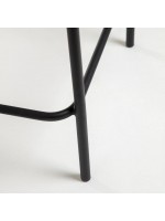 GENIUS Tabouret h 62 ou 74 cm couleur au choix en chaise design corde et métal pour salon de jardin