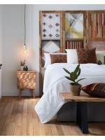 OTTONE hogar de diseño de mesita de noche de muebles de madera tallada