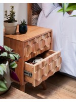 OTTONE Geschnitzte Holzmöbel Nachttisch Design nach Hause