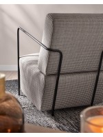 ZANTE Elegante en tela de sillón de diseño moderno