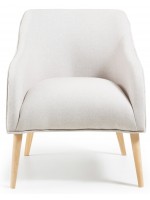 BYOLB en colores de la tela con el sillón de madera natural