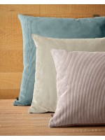 ARIA color choice in two sizes removable square cushion in corduroy