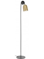 SELF black metal and gold floor lamp