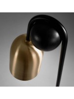 SELF Stehlampe aus schwarzem Metall und Gold