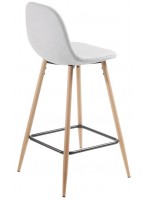 DOROTEA stool h seat 65 or 75 cm color choice in fabric and metal wood color