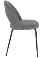 AUSILIAR choice of fabric color and black metal structure design chair