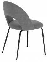 AUSILIAR choix de couleur de tissu et de chaise design à structure en métal noir