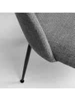 AUSILIAR choice of fabric color and black metal structure design chair