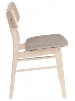 KERL walnut or light oak solid wood design chair