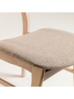 KERL chaise design en bois massif noyer ou chêne clair