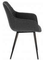 ANDREW graue oder dunkelgraue Metallstruktur Sessel Design Living Home Studio Vertrag