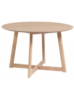 GENOB table en chêne ou wengé avec pieds en bois massif