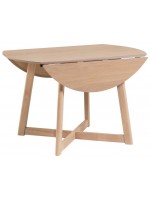 GENOB rovere o wengè tavolo con gambe in legno massello