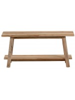 FREDDY solid teak wood bench for outdoor and indoor