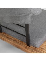 ARISA angolare e tavolino con struttura in legno massiccio gambe in alluminio e cuscini in tessuto per esterno terrazzo giardino