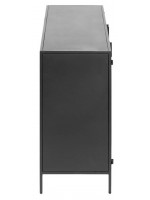LAMA Schwarzes Metall Sideboard oder TV-Schrank von Industrial Design