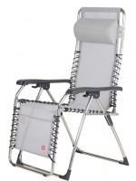 LISA A en aluminio y elección de color en texfil reclinable sillón de relajación tumbona plegable al aire libre