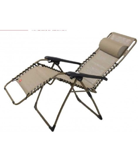 LISA B en acero pintado y elección de color en texfil reclinable sillón de relajación tumbona plegable al aire libre