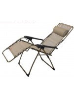 LISA B in painted steel and color choice in texfil reclining relaxation armchair outdoor folding deckchair home or contract