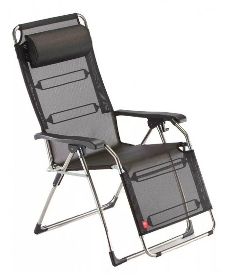 MIRA A in alluminio e scelta colore in texfil poltrona relax basculante sdraio pieghevole da esterno casa o contract