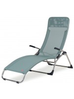 BABY A in aluminum and texfil fabric sun lounger deckchair home or contract outdoor armchair