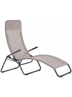 BABY B aus gefärbter Stahl und Texfil Stoff Sonnenliege Liegestuhl nach Hause oder Vertrag Outdoor-Sessel