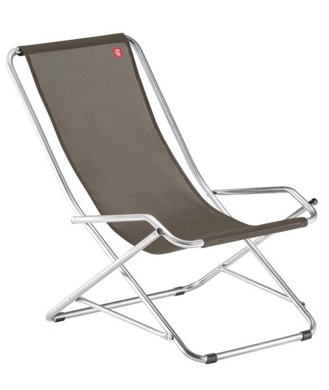 BRIO A en aluminio y elección de color en texfil reclinable sillón de relajación tumbona plegable